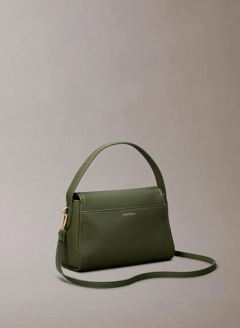 Calvin Klein Cypress Pebble Grain Shoulder Bag for Women | Best Price UAE