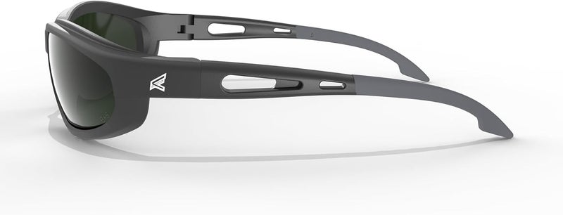 EDGE Dakura Wrap-Around Safety Glasses with IR5 Medium Welding Lens - Anti-Scratch, UV 400, Military Grade - Image 3