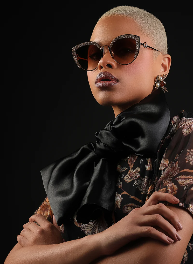 صوص هاوت HAUTE SAUCE by  Campus Sutra Women Cateye Sunglasses with UV Protected Lens