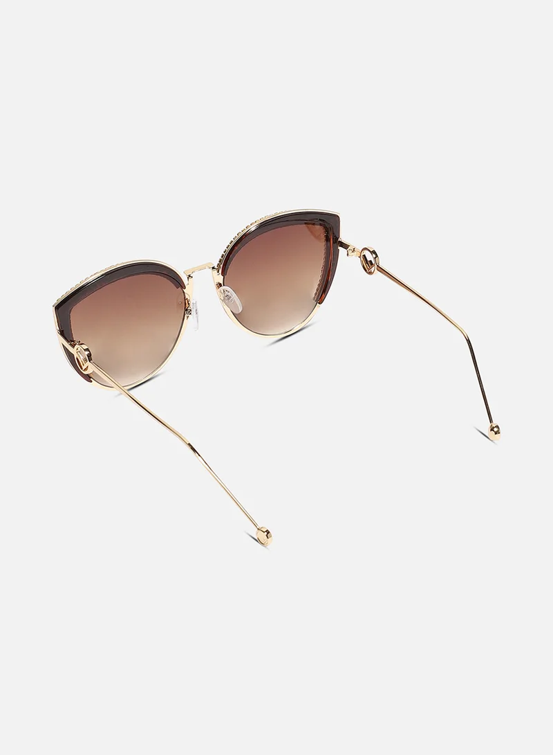 صوص هاوت HAUTE SAUCE by  Campus Sutra Women Cateye Sunglasses with UV Protected Lens