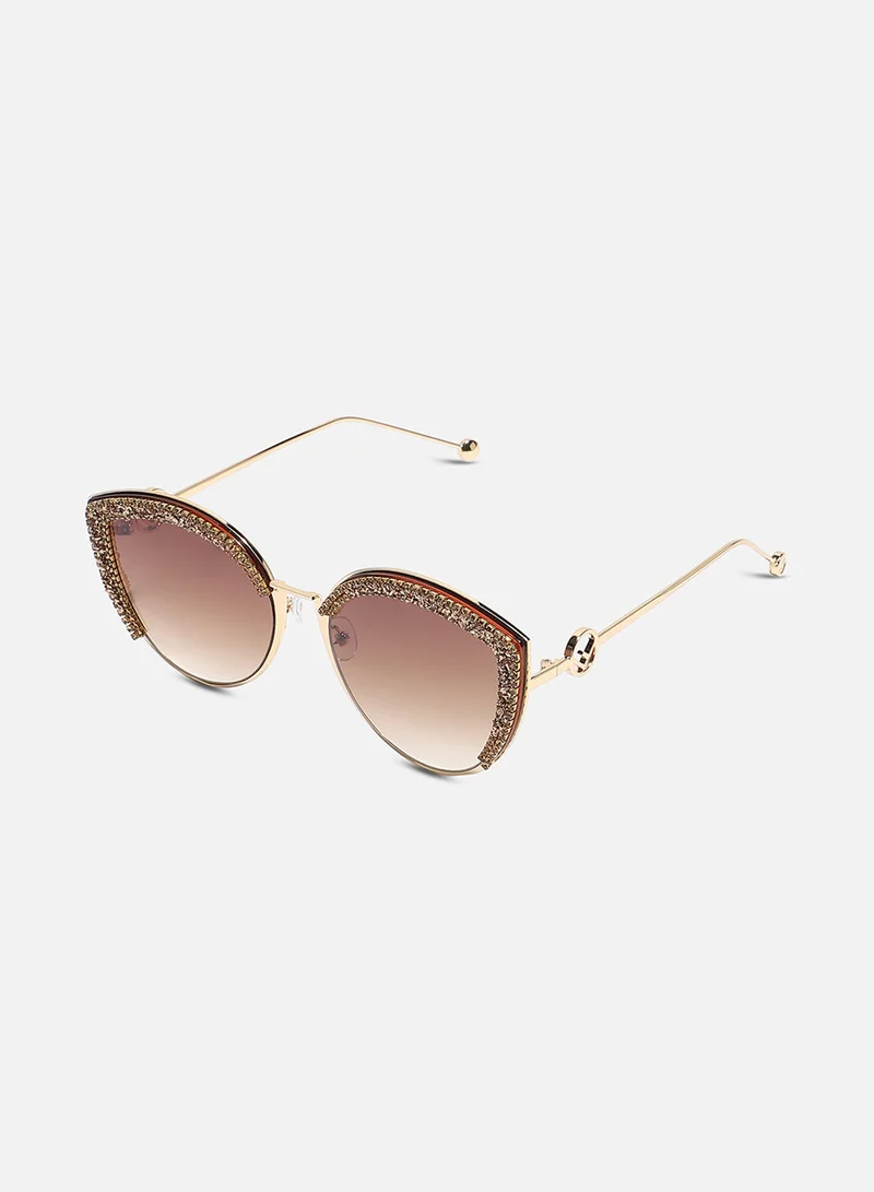 صوص هاوت HAUTE SAUCE by  Campus Sutra Women Cateye Sunglasses with UV Protected Lens