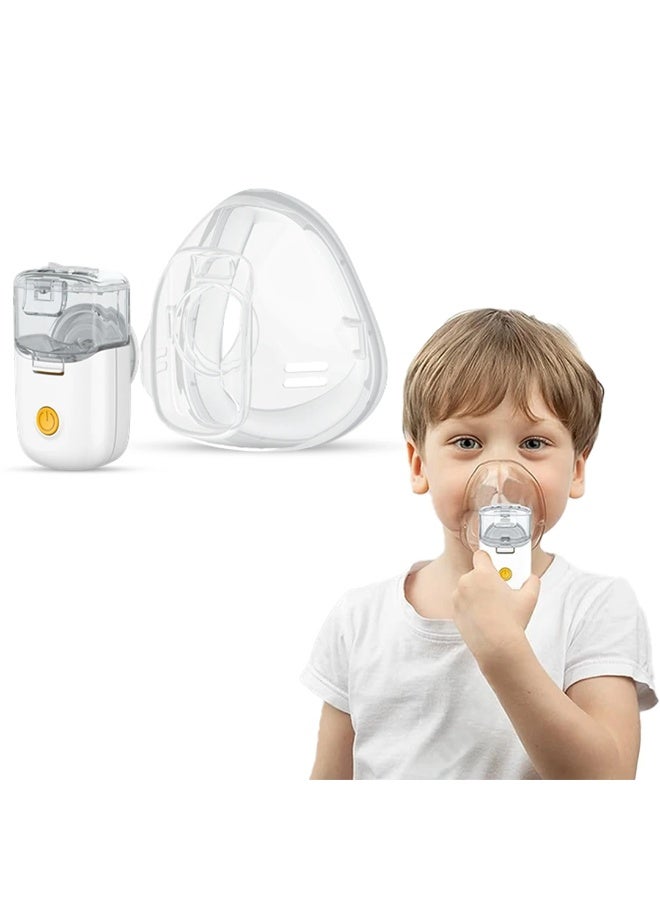 HUMJO Dual-Purpose Nebulizer - Handheld/Mask-Mounted, Portable Ultrasonic Micro-mesh Nebulizer, Rechargeable Steam Inhaler for Humidification and Therapy,for Adults and Children. - Image 5