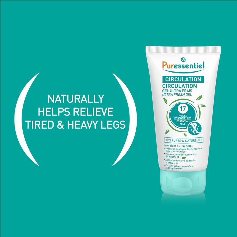 Puressentiel Soothing Gel for Tired Feet, Ankles, Legs - Aromatherapy Lotion with 17 Essential Oils for Body and Skin - Instant, Lasting Relief and Circulation - Natural and Alcohol Free - 4.22 oz - Image 3