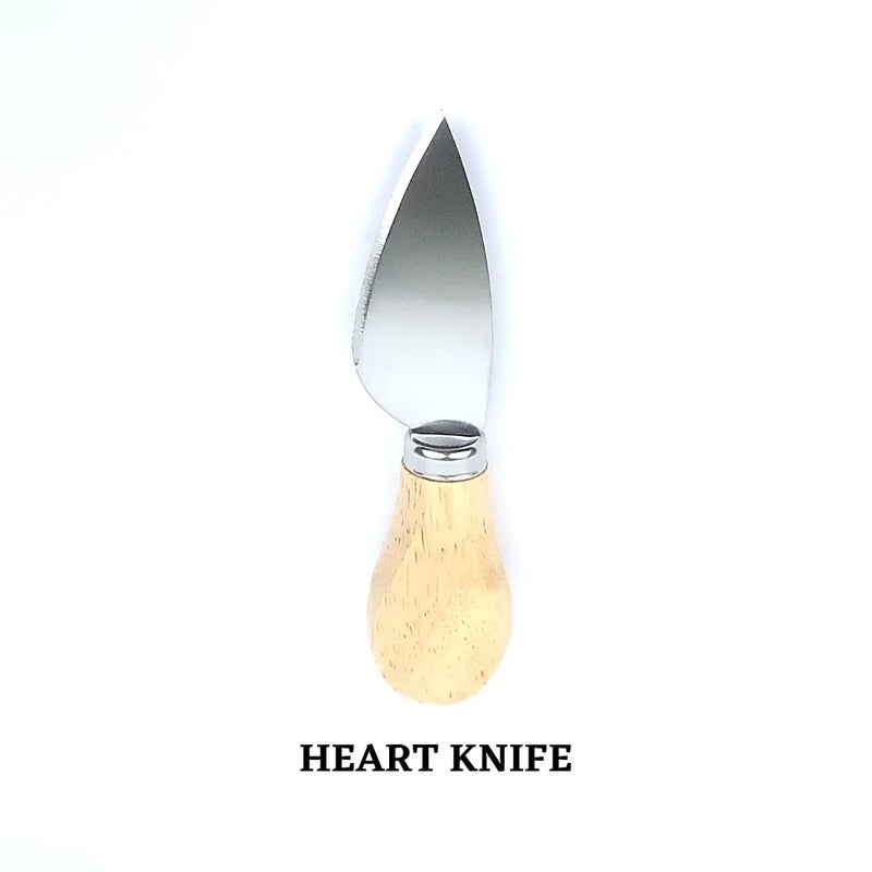 6 Cheese Knives Set with Bamboo Handle and Stainless Steel - Image 3