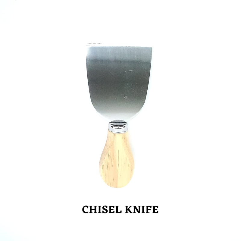6 Cheese Knives Set with Bamboo Handle and Stainless Steel - Image 5