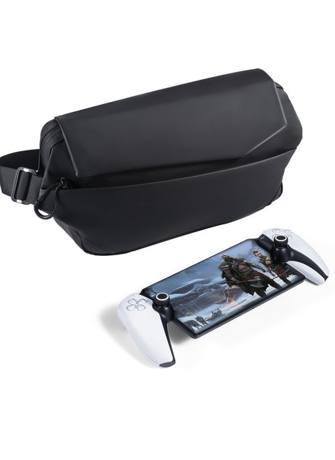 Carrying Case for PlayStation Portal/ROG Ally/Steam Deck/OLED/Lenovo Legion Go/Switch, Protective Portable Waterproof Travel Bag with Multi-Pockets for PS Portal Remote Player