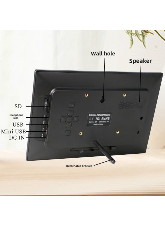 7 Inch Clock Electronic Alarm Clock Big Font Creative Digital Photo Frame Calendar Elderly Medicine Reminder-Color:7051 Clock Model [white] - Image 4