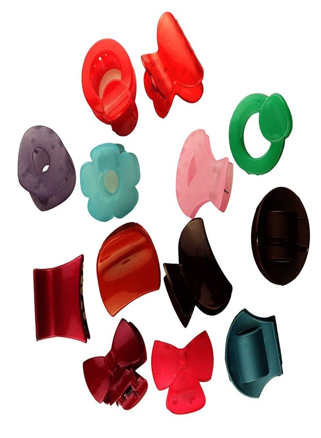 imioxo Daily use stylish Hair Clutch/Claws/Clips for Girls and Women Combo of 12 Pieces(IMIT37) - Image 1