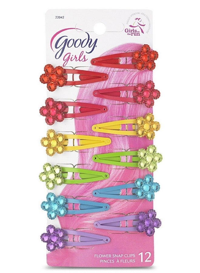 Goody Jeweled Flower Contour Clip 12 Ct - Image 3