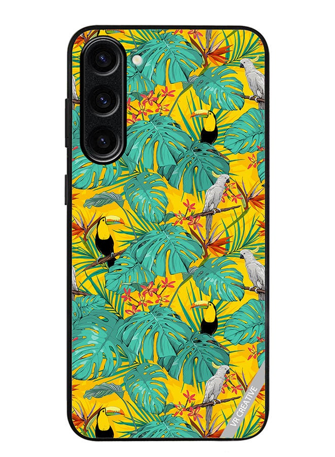 VR CREATIVE Protective Case Cover For Samsung Galaxy S23 Plus Jungle Bird Design Multicolour - Image 1