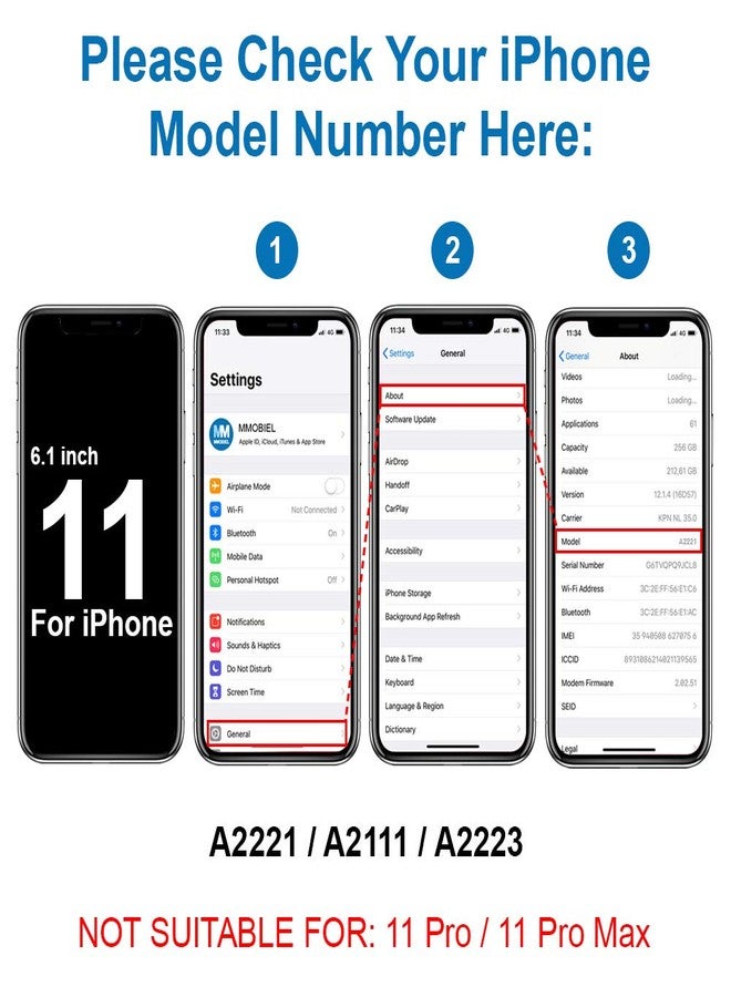 Mmobiel بديل سماعة الأذن MMOBIEL لجهاز iPhone 11 (2019) - متوافق مع A2111 A2221 A2223 - يشمل مستشعر القرب ومجموعة أدوات إصلاح المفك - Image 5