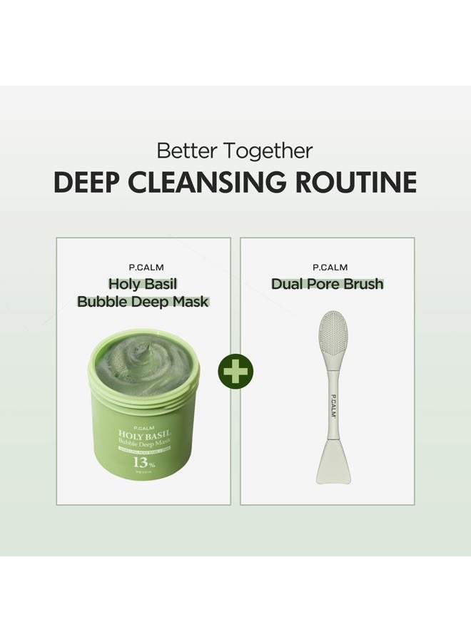 P.CALM Dual Pore Cleansing Brush | Face Scrubber for Blackheads Removal, Gentle Exfoliation & Deep Cleaning, Pore Massager | Korean Beauty Tool, 30g / 1.05 oz, 1 Count - Image 4