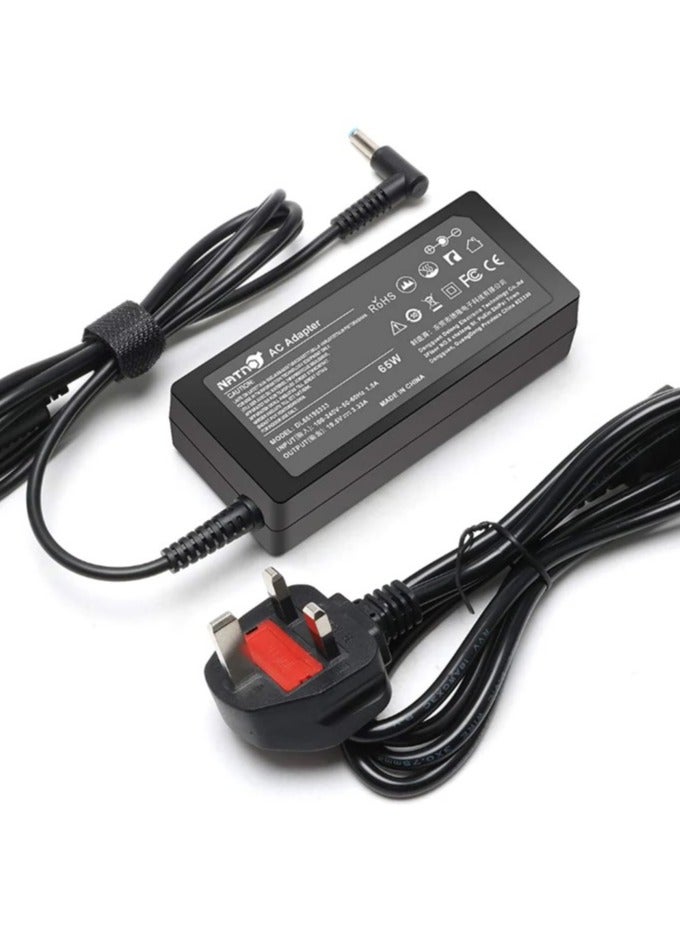 HP notebooks 65W adapter with a 4.5mm connector  - Image 1