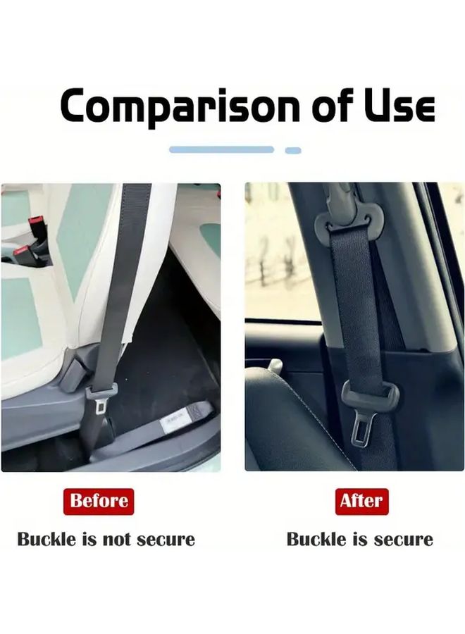Golden Seatbelt Button Block 2 Pairs Car Seatbelt Stopper Prevents Sliding Ensures Secure Installation - Image 4