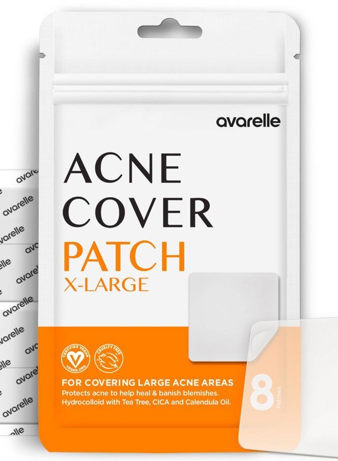 AVARELLE Acne Pimple Patch Absorbing Cover Blemish (XL Square / 8 PATCHES) - Image 1