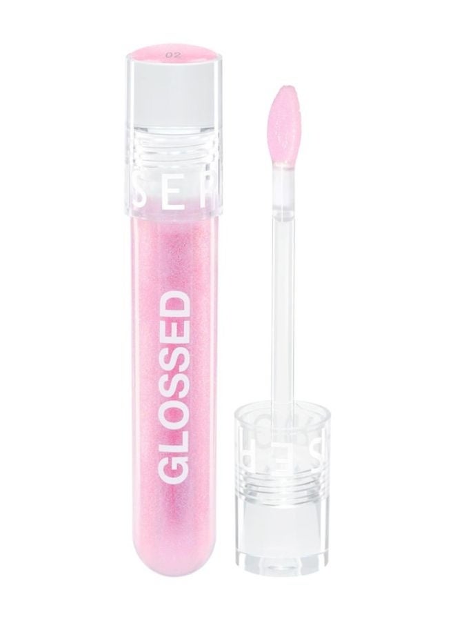 SEPHORA COLLECTION Sephora Glossed Moisturizing Lip Gloss – Glassy Shine,02 Lover - Sheer Soft Pink Shimmer, Hydrating & Smoothing Lip Gloss, Glittery Finish, 5 mL (0.16 oz) - Image 1