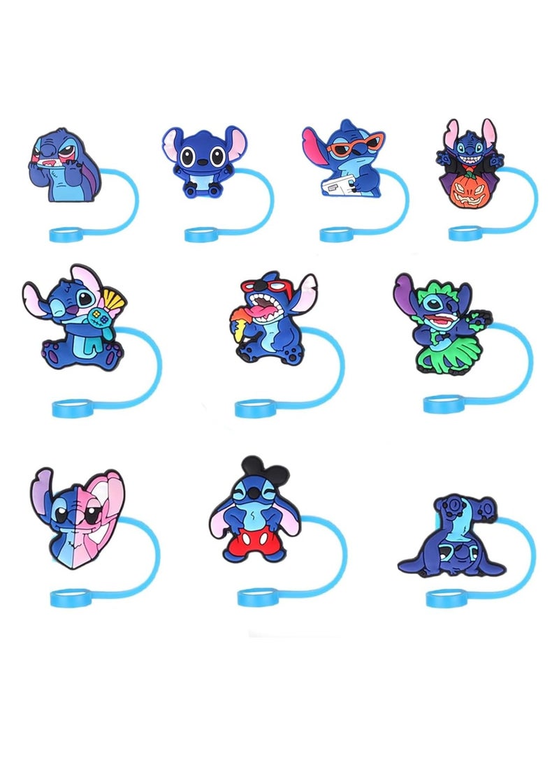 يوڠام 10 قطع من أغطية الشفاطات السيليكون - أغطية قابلة لإعادة الاستخدام لرؤوس الشفاطات، تناسب أكواب بحجم 40 و30 و20 أونصة. - Image 1