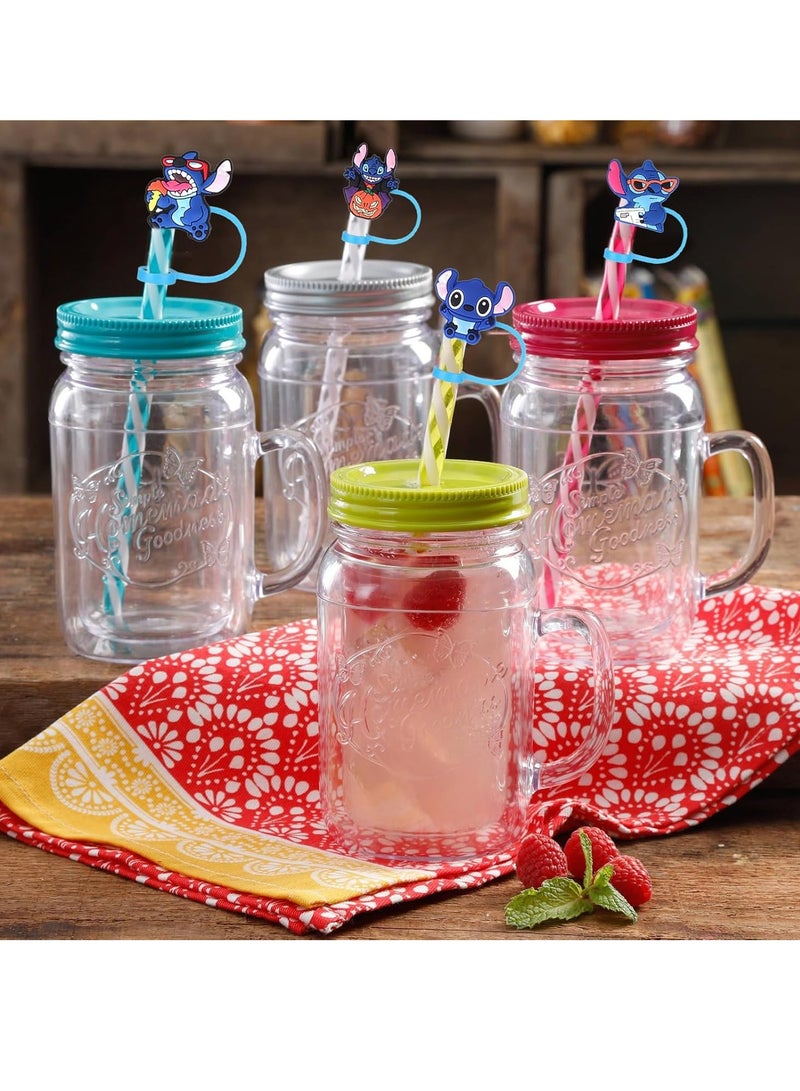 يوڠام 10 قطع من أغطية الشفاطات السيليكون - أغطية قابلة لإعادة الاستخدام لرؤوس الشفاطات، تناسب أكواب بحجم 40 و30 و20 أونصة. - Image 4