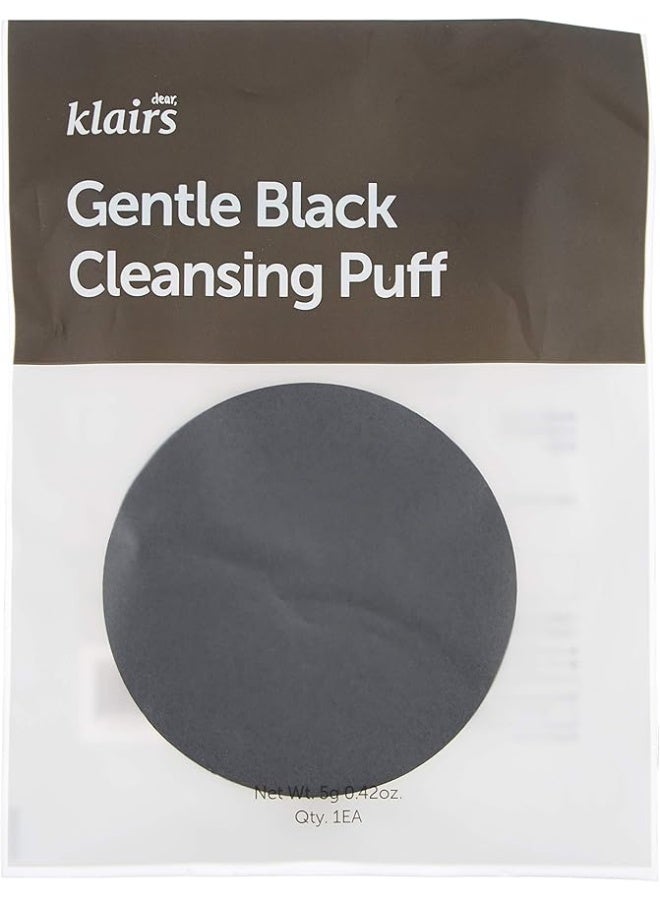 Dear,Klairs Dear Klairs Gentle Black Cleansing Puff - Image 1