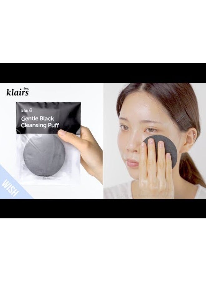 Dear,Klairs Dear Klairs Gentle Black Cleansing Puff - Image 3