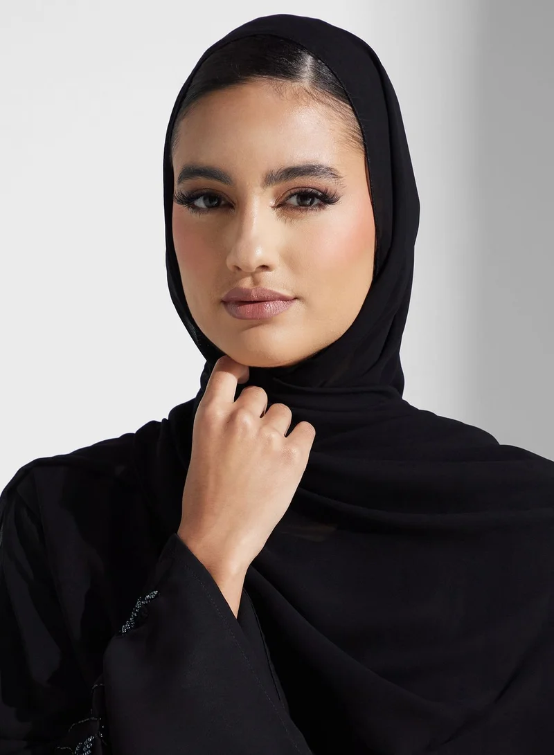 hayas closet Flared Sleeve Abaya