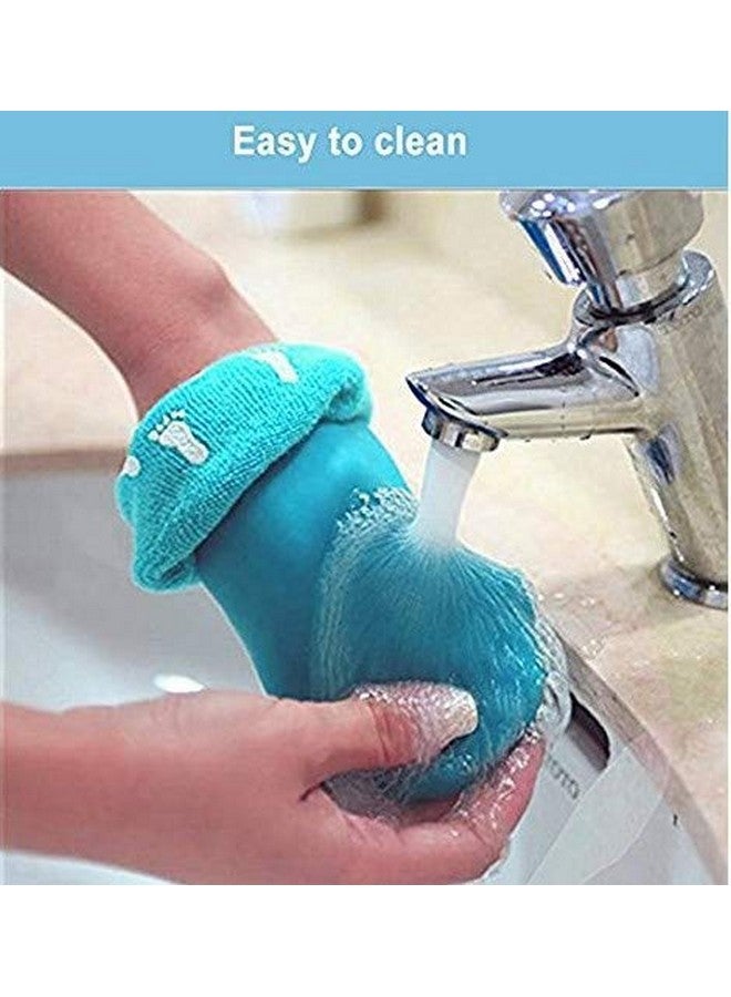 RRJ Moisturizing Socks with Spa Gel (Light blue) - Image 4