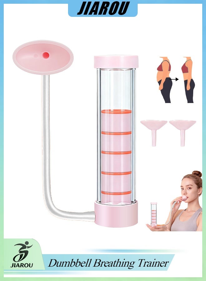 JIAROU Dumbbell Breathing Trainer,Deep Breathing Trainer, Natural Lung Trainer for Adults, Easy to Use and Clean, Breathing Dumbbell - Image 1
