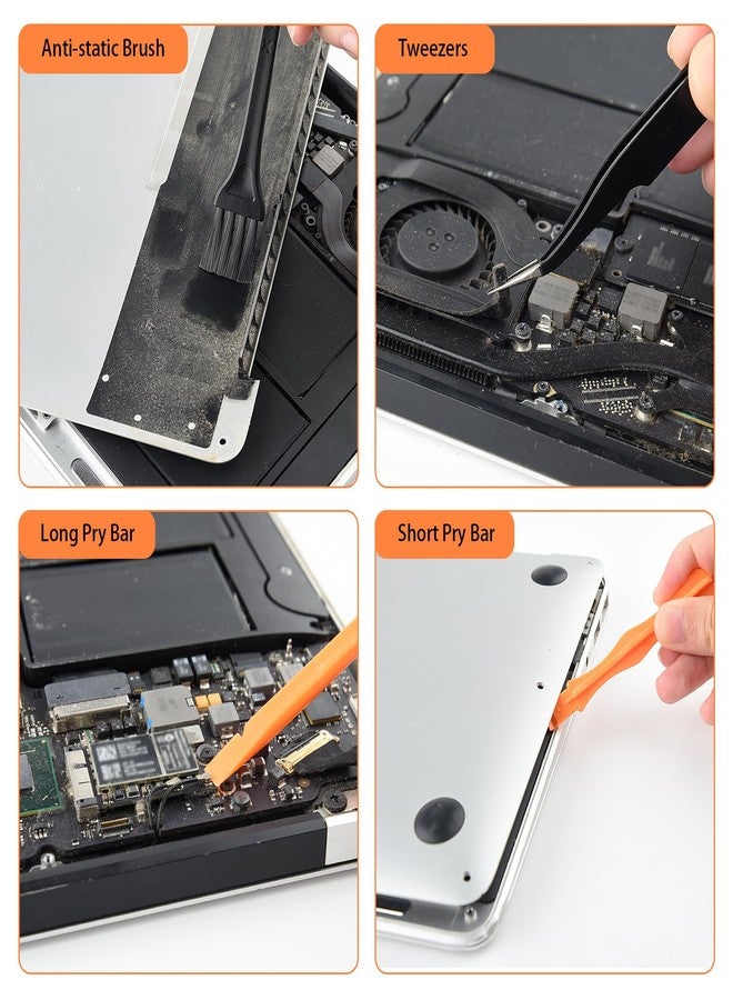 أستارون مجموعة مفكات براغي ASTARON 17 في 1 لجهاز MacBook، مجموعة أدوات إصلاح مع رأس توركس مغناطيسي T3 T4 T5 T6 T8 P2 P5 PH000 Ph00 Y00 وأداة فتح لأجهزة الكمبيوتر المحمول، وMacbook Air وPro، وXbox، وPS4 - Image 4