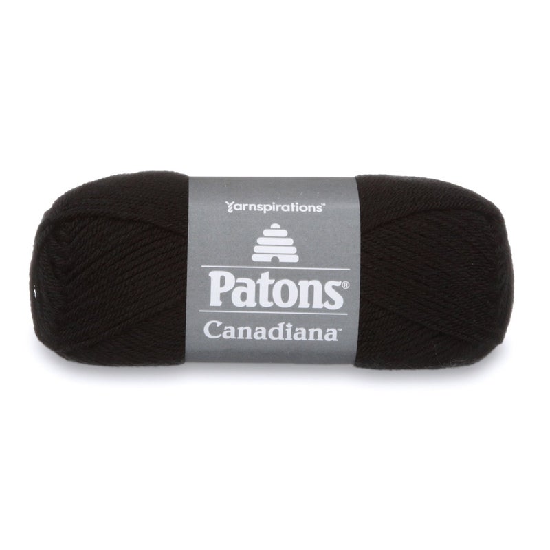Patons Canadiana Yarn Solids Black