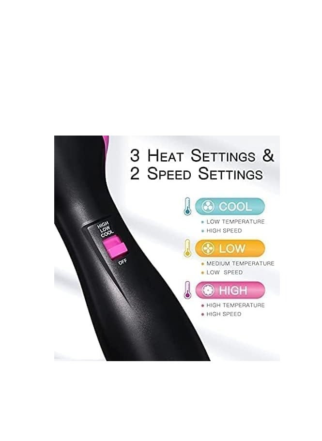 One Step Hair Dryer Black/Pink  - Image 3