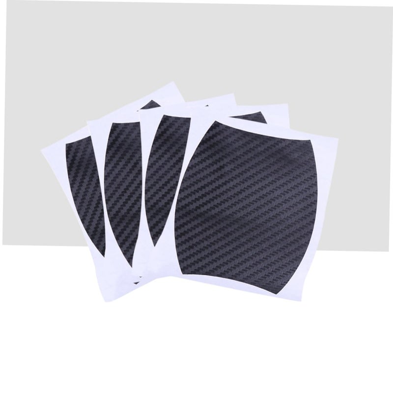 Black Car Door Handle Protective Film 4 Pieces Scratch Resistant Self Adhesive Carbon Fiber - Image 5