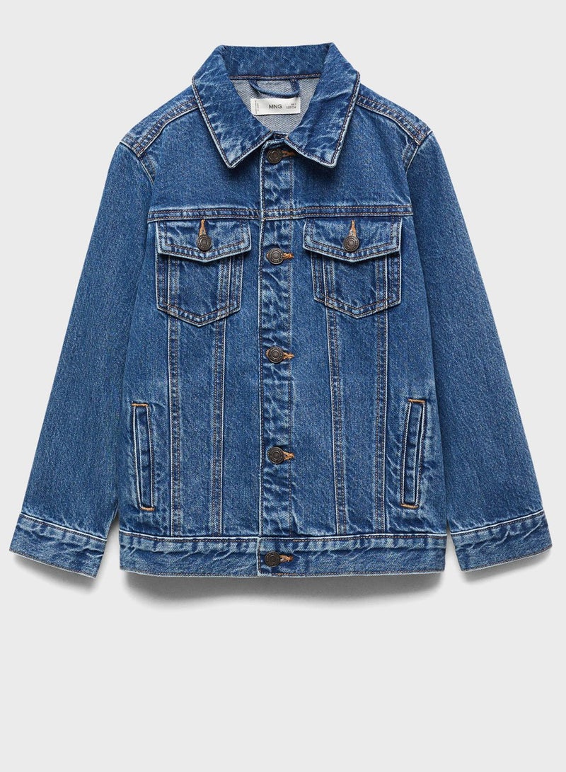MANGO Kids Pocket Detail Jacket - Image 1
