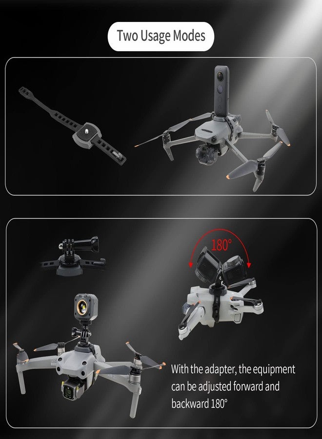 Hanatora Camera Expansion Mount Bracket Holder with Adapter for DJI Air 3S, 2S, Air 2, Mavic 3, 2 Pro/Zoom, Mavic Pro & Sports Cameras - Image 3