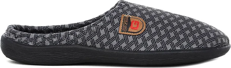 جيزر Men's Black Winter Indoor Slippers 12677 12677 Black