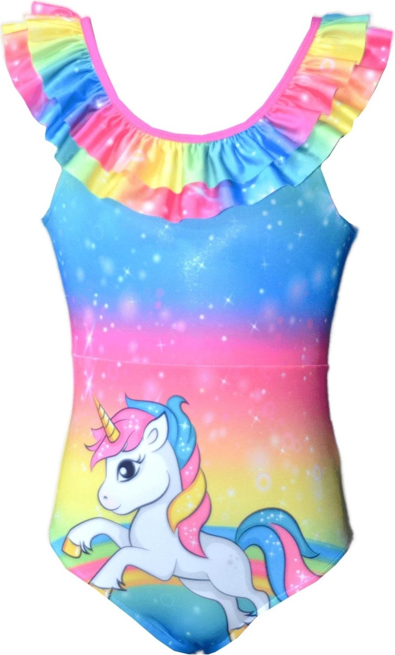 Rs Ramuni Girls Swimsuit Colorful Unicorn  - Image 1