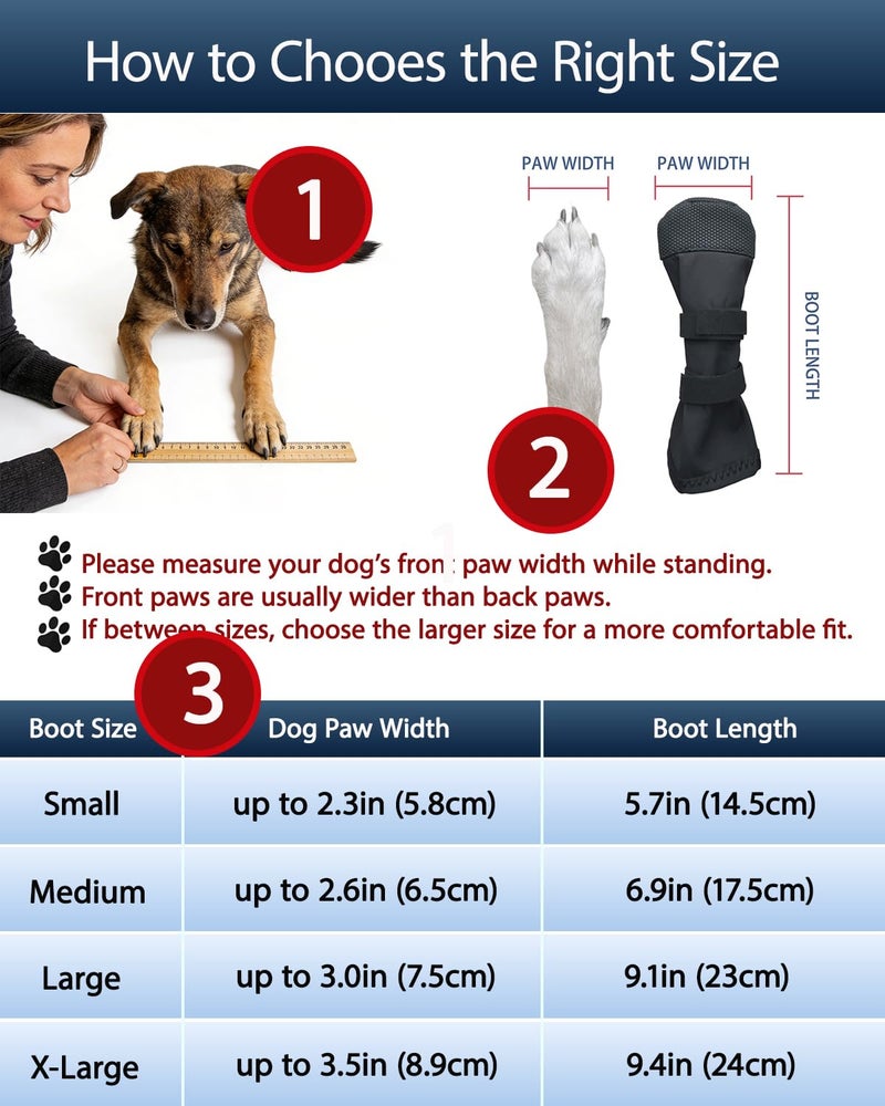 JURUAA Dog Booties for Injured Paw,Breathable Wound Recovery Boots, Dog Socks to Prevent Licking Paws,Waterproof Wound Protector,Feet Cover Bandage Shoe Large - Image 5