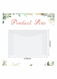 Y&D 100 Pcs Glassine Envelopes, Tissue Seed Coin Clear for Collecting Lottery Ticket Stamp Card Gift Wedding Guest Favor Supplies, 4.25 x 2.5 Inches  - Image 2
