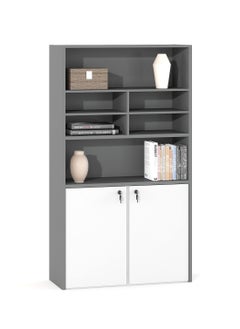 Neo Front Neo Front MDF Storage Cabinet with  Doors with Key Locker and Open Shelves for Office and Home TC-W016  - Image 1