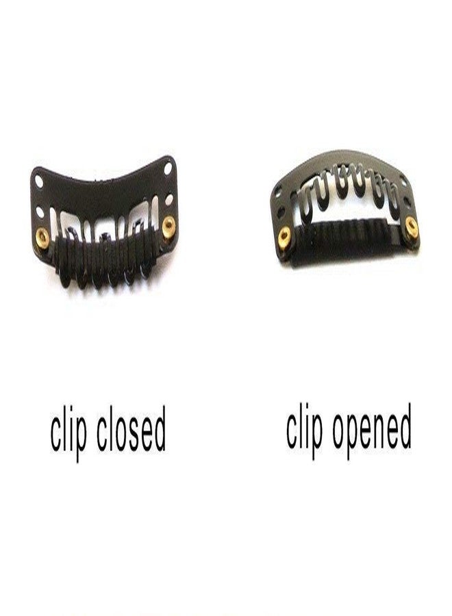 Glan Full Head Curly Wave Clips in on Synthetic Hair Extensions Hairpieces for Women and Girls Pack of 1 (5-Clips, 20-24 inches) (Expensive Curly Light Highlighting) - Image 5