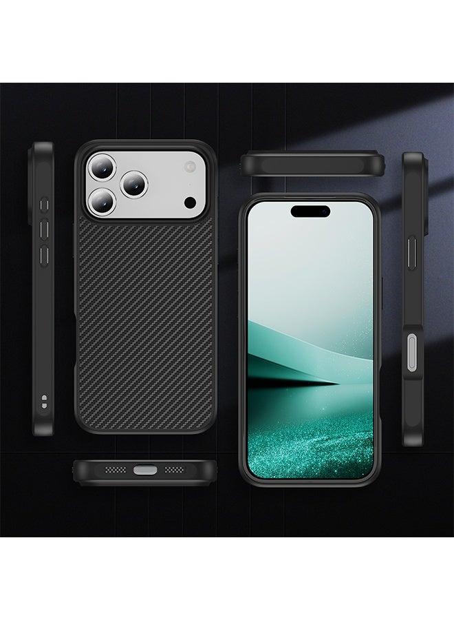 KASTWAVE iPhone 17 Pro Max Silicone Case Cover, Ultra Slim Shockproof Fall-resistant Back Cover Full Body Protection, Easy to Disassemble – Black - Image 5