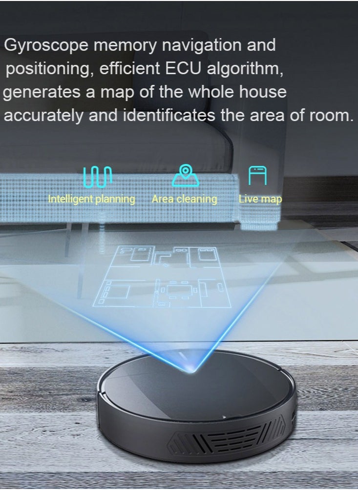 Robot Vacuum, 2 in 1 Robot Vacuum with Mop, Combo with WiFi/App, Gyro Navigation, Advanced Obstacle Avoidance, 4400mAh Self-Charging Robotic Vacuum Cleaner