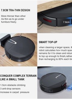 Robot Vacuum, 2 in 1 Robot Vacuum with Mop, Combo with WiFi/App, Gyro Navigation, Advanced Obstacle Avoidance, 4400mAh Self-Charging Robotic Vacuum Cleaner - pzsku/ZA8D6E3AA1221D30C3032Z/45/_/1734085200/a76429e7-028a-4b71-b11f-1816cb5386ce