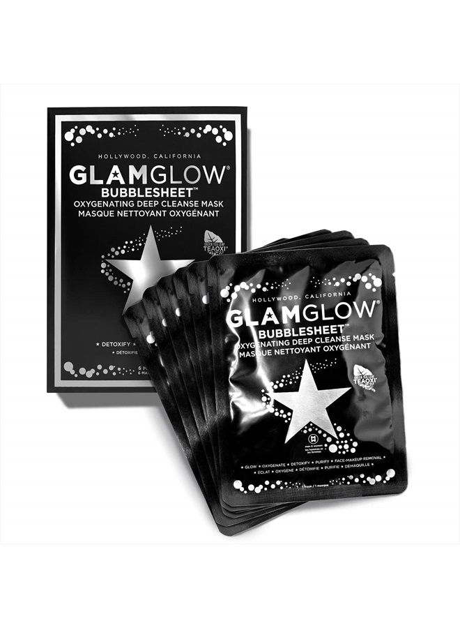 GLAMGLOW غلام جلو - قناع تنظيف عميق بالأكسجين من بابل شيت (6 أقنعة) - Image 1