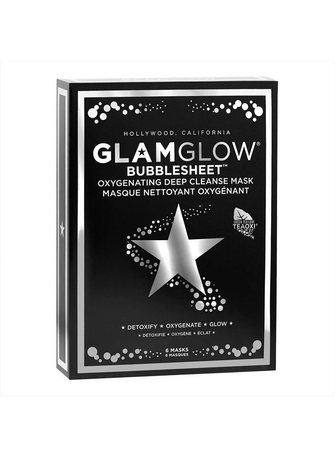 GLAMGLOW غلام جلو - قناع تنظيف عميق بالأكسجين من بابل شيت (6 أقنعة) - Image 3