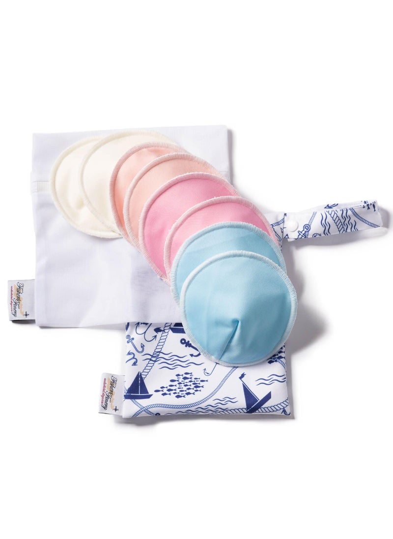 Fishers Finery Nursing Bra Pads Rayon Washable Reusable Leak Proof All Day Night Set of 1