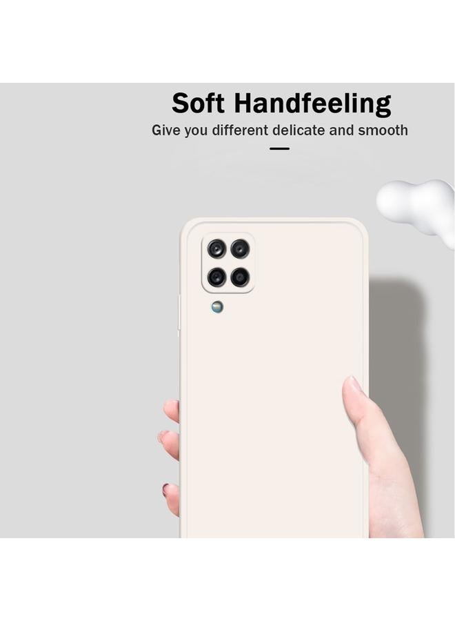S-TOP Case For Samsung Galaxy A12 5G Solid Color Imitation Liquid Silicone Straight Edge Dropproof Full Coverage Protective Case - Image 3
