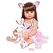 MNMJ Lifelike Reborn Baby Dolls  22inch Soft Body Realistic Newborn Baby Doll Silicone Full Body Real Life Baby Dolls with Feeding Kit Toys Accessories for Ages 3 Year Old Girls or Collection - Image 4