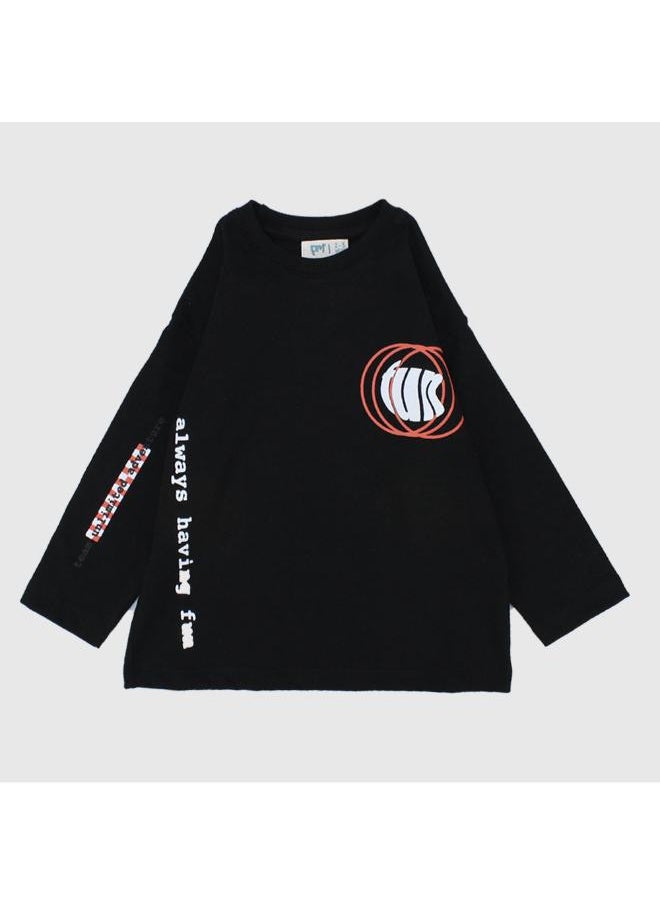 playmore - "Always Having Fun" Long-Sleeved T-Shirt - Image 1