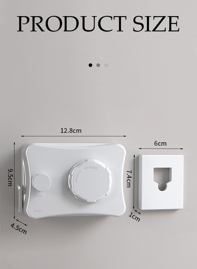 DUNISO Retractable clothesline,indoor stainless steel invisible wall hanging rope, dual head dual purpose laundry rope, can withstand 20kg, suitable for living room, balcony, bedroom, outdoor, 5.1m (white)  - Image 2