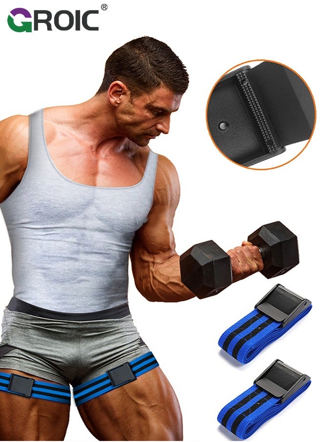 2 Pack BFR Bands Blood Flow Restriction Bands, BFR Fitness Occlusion Bands for Bicep Legs Weightlifting Powerlifting Training Gym, Adjustable Exercise Muscle Growth Obstruction Bands - pzsku/ZA8D70932213ABA530746Z/45/_/1709536927/5b4724a2-7926-4ca7-8596-673ccaed42bc